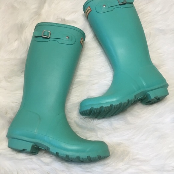 Hunter Shoes - ☀️ Hunter Rain Boots Tiffany Blue sz women 6